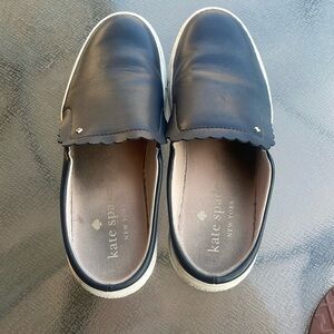 kate spade navy slip on sneakers